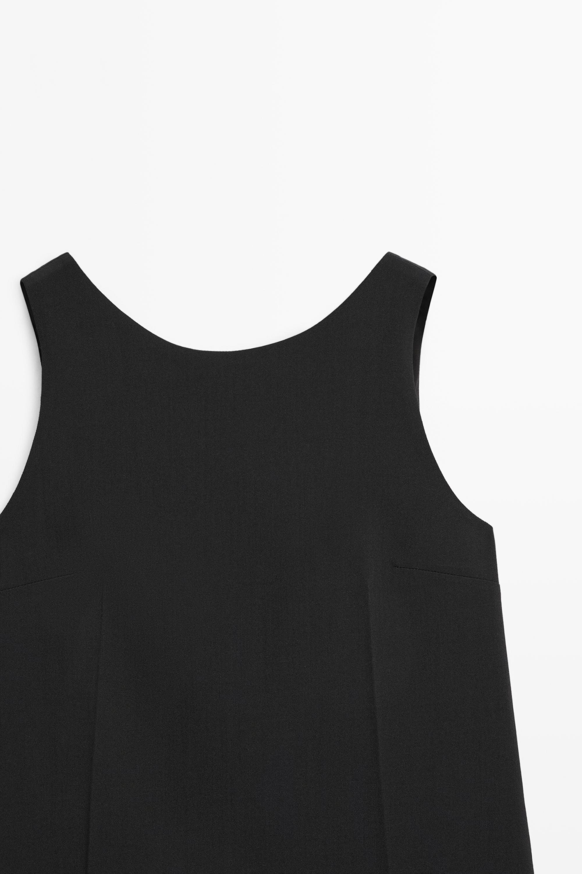 Wool blend mini dress